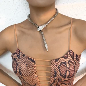 Silver Snake Necklace - Image 2